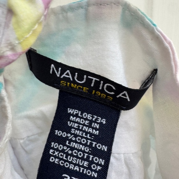 Nautica 3T Girls White Multicolor Plaid Sleeveless Sundress Dress - Picture 4 of 5